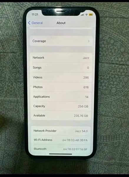 iphone x 256 gb 5