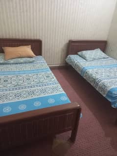 Wooden 2 Single Beds for Sale
