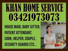 KHAN PROFESSIONAL HOME SERVANTS SERVICES, MAIDS, COOK, BABYSITTER ETC