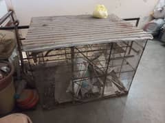 Heavy Weight Big Size Iron Cage 2 portion for Hens and birds