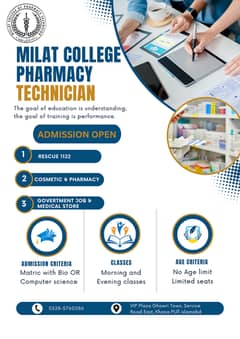 Pharmacy Technician/Two years course/Medical