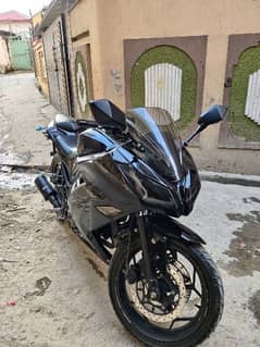 Kawasaki Ninja 250cc replica lahore registered golded number
