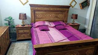 Pure wood bed