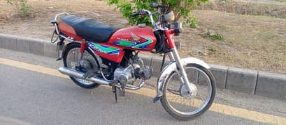 Red Color Good Working Conditions Honda CD70 with Genuine Engine