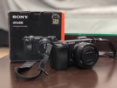 Sony A6400 with kit lens 16-55mm , Camera bag and Speedlight Flash gun