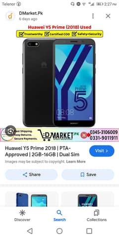 Huawei y5 prime 2018