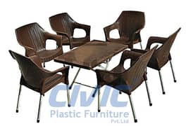 plastic chair set
