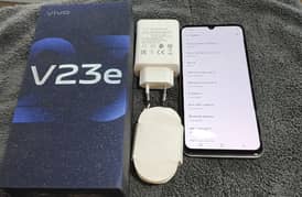 vivo v23e 8/128 with box golden colure 47000