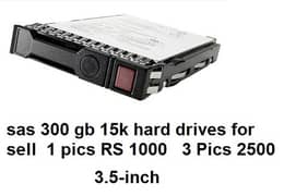 HPE ProLiant ML30 Gen9  300 gb sas hard drives  3.5 inch 15k