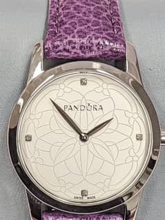 Pandora Fleur Woman's Diamond Watch, Swiss Watch, Diamond Jewellery