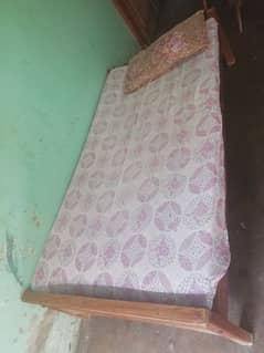 02 single bed with mattresses