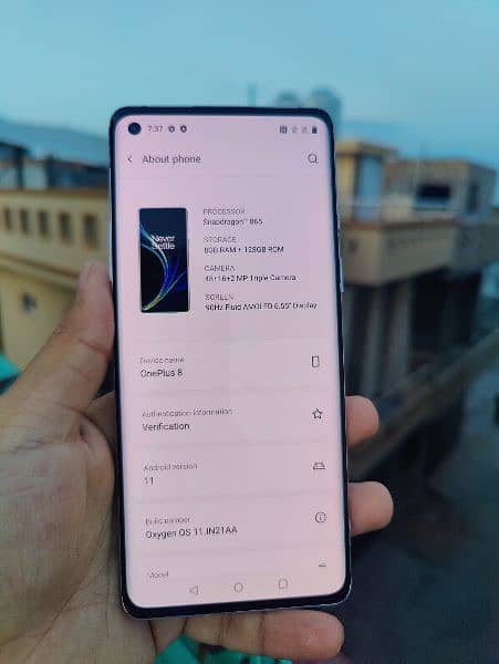 OnePlus 8 8gb 128gb dual SIM approved 3