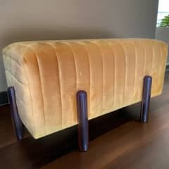 Luxury Wooden Tufted Bench