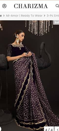 charizma model wear medium size saree