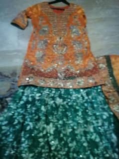 zabrdast lhnga for bridal mhndi dress one time used Aone condition h