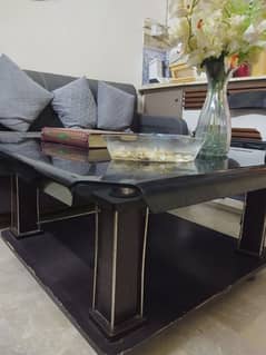 Glass top Center Table-used