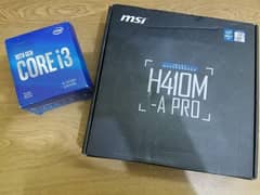 i3-10100f + H410M-A pro Motherboard
