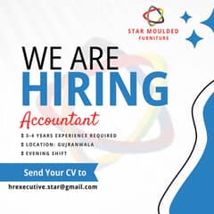 Accountant Needed in Gujranwala - Job Available -Apply Now !