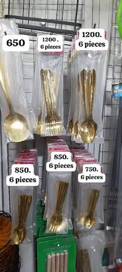 Golden Cutlery Sets