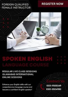 Spoken English Course/ Foreign Qualified Female Instructor