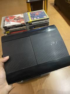 PS3 Super Slim 500GB with 25 games