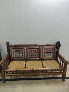 Used antique jute sofa set