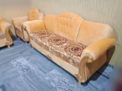 Sofa Set 6 Seater New Luxury King Size Velvet Fabric 0346-6252710