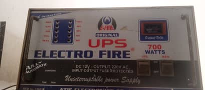 Electro Fire 700 watt ups