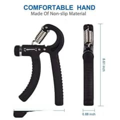 Adjustable rubber hand gripper