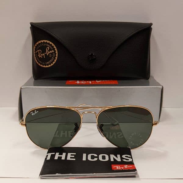 Original Ray-Ban Aviator Sunglasses, Made in Italy 2