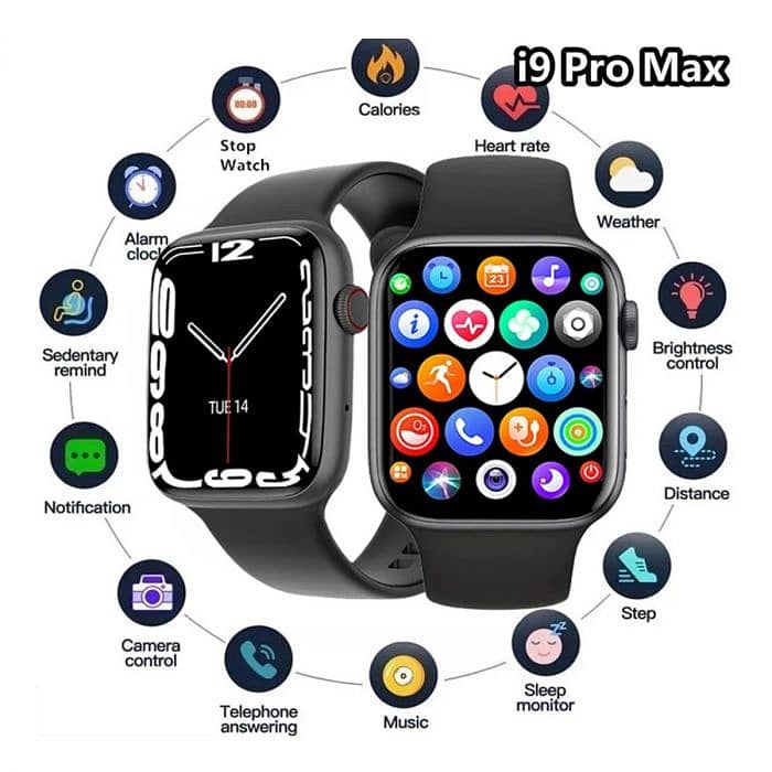 i9 pro max | Smart watch | sim watches | Bluetooth Calling watc 0