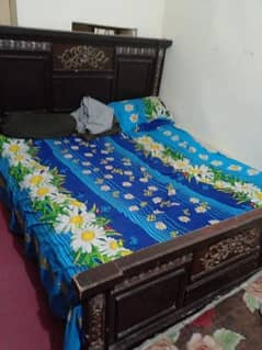 wooden Bedroom set with mattress for sell