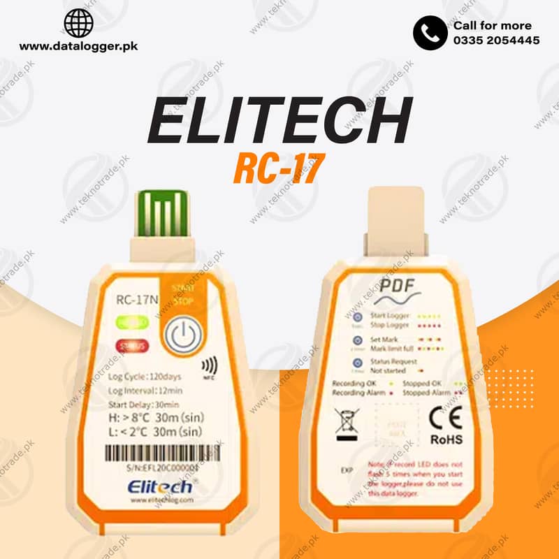 RC17 Elitech Disposable Single-Use Temperature Data Logger(xiv) 0