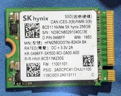 Sk Hynix SSD 256GB Nvme