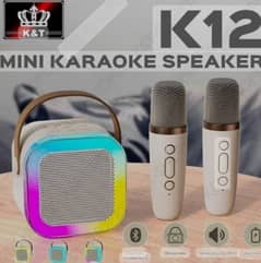 K12 karaoke speaker with 2 mikes available for sale