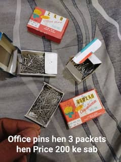 3 pins packets 40 Mask 1 chit tape