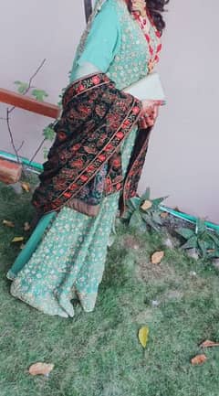 full embellished Pakistani bridal short frock