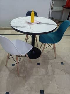 Table and chairs for restaurant contact 03218661717