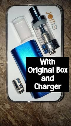Vape | Jomo Brand | Blue Color | Extra Coil | Original Box and Charger
