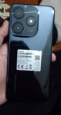 Tecno Spark 10C with box, charger, back cover and protecter .