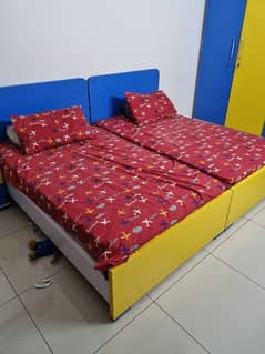 kids complete bedroom set/Kids Beds/kids almari/headstorage/side table