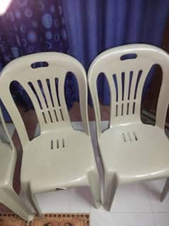 Plastic Chairs Urgent Sell! just like new 25 chairs hain