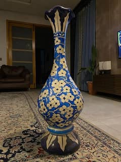 Hand painted vase for home decor