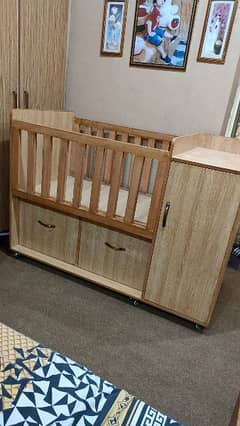 baby cot like new urgent for sale