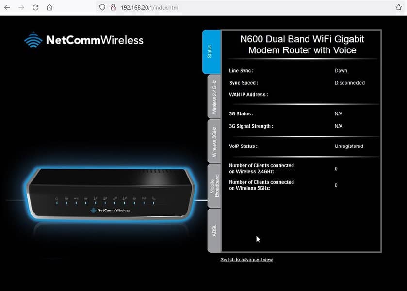 netcomm wifi router n600 9