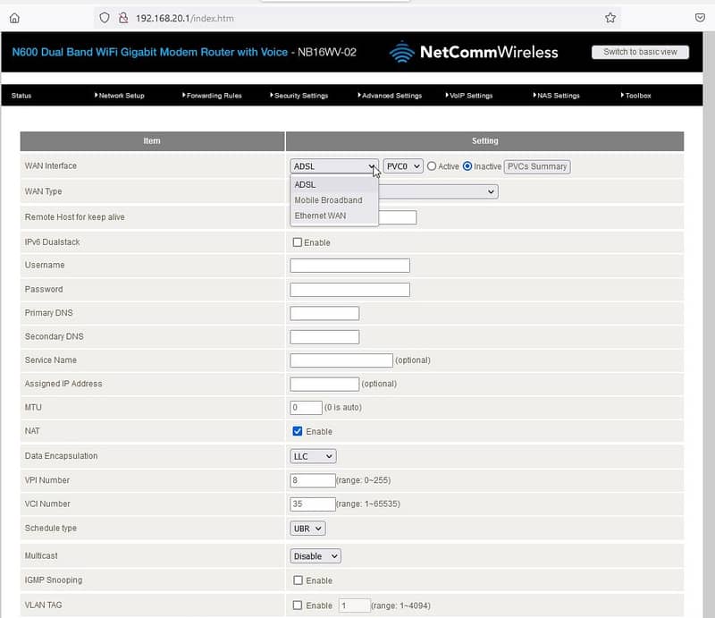 netcomm wifi router n600 10