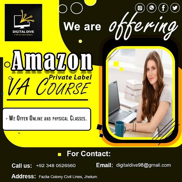 Basic Computer course & Amazon PL online and physical classes 2