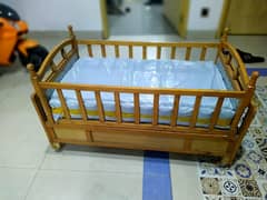 Baby cot, not used. With mattress and bedsheet