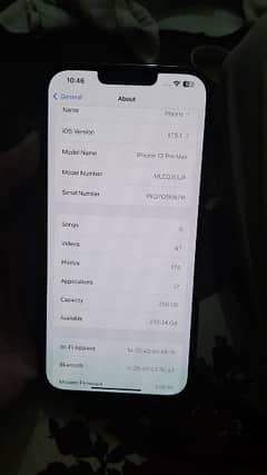 iphone 13 promax jv. 256 gb and 86 percent battery health