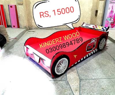 (READY STOCK) kids car shape beds, 6 feet by 3 feet